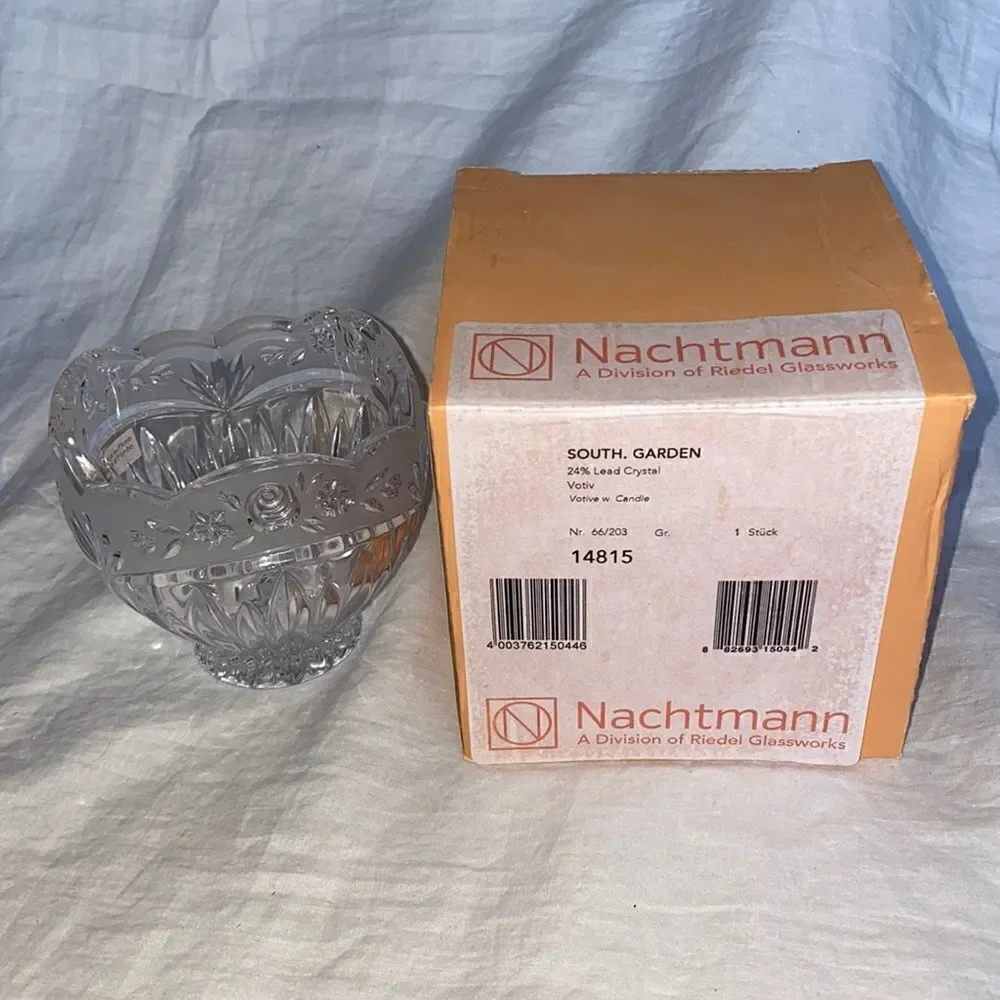 NACHTMANN South Garden Lead Crystal Votive Holder